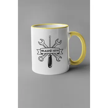 Hrnek Nejlepší táta Barva: Žlutá