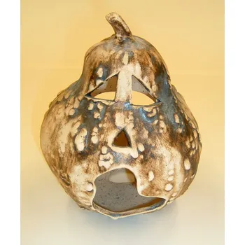 Zahradní dekorace Keramická dýně malá 2