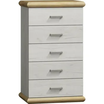 Komoda Eoshop Komoda ROKA R-15 divoký dub/bílá