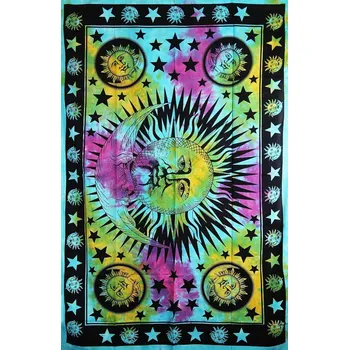 Duchovní literatura Orientální bavlněný přehoz tapiserie Slunce 140x210cm