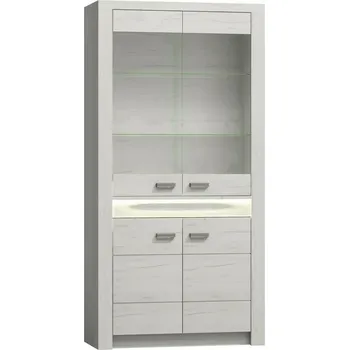 Knihovna Eoshop Vitrína DIAPOSILANNI I 3 jasan bílý