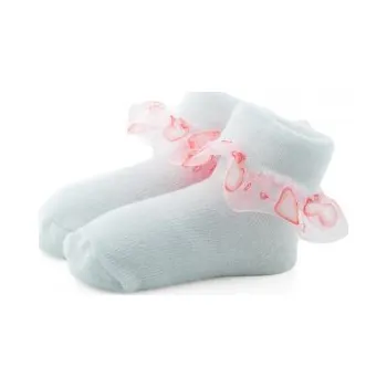 Capáčky Kojenecké ponožky 6-12 měsíců TBS040 - bílá