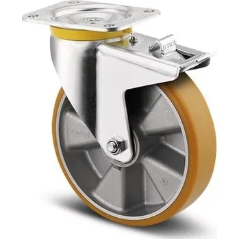 Pojezdové kolečko TENTE KOLEČKA Kolečko pro transportní zařízení 125mm, s brzdou, plotýnka, 4687ITP125P63