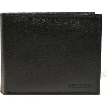Peněženka Černá pánská kožená peněženka BELLUGIO podélná