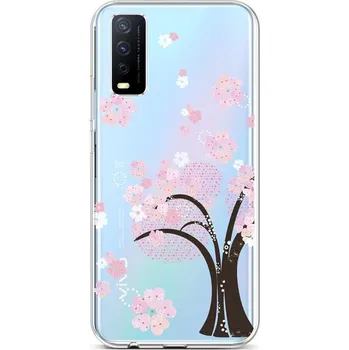 Pouzdro na mobilní telefon Kryt Vivo Y20s silikon Cherry Tree (obal neboli pouzdro na Vivo Y20s)
