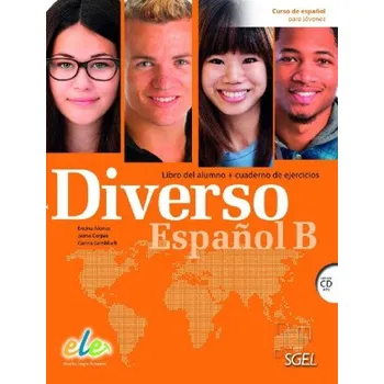 Německý jazyk Diverso Español B: Curso de español para jóvenes / Kurs- und Arbeitsbuch mit MP3-CD – Encina Alonso,Jaime Corpas,Carina Gambluch (ES)