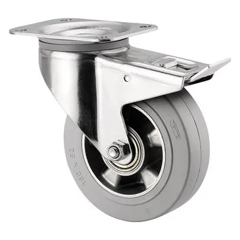 Pojezdové kolečko TENTE KOLEČKA Kolečko pro transportní zařízení 125mm, s brzdou, plotýnka, 3477IFP125P63