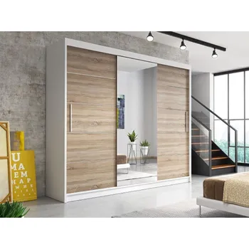 Šatní skříň Šatní skříň ASTORIA, bílá/dub sonoma