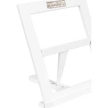 Bílý dřevěný stojan na knihu / kuchařku - 28*30*4 cm