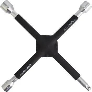 Klíč Klíč na kola křížový zesílený pogumovaný 17-19-21mm +1/2 gola, 58041