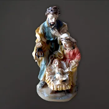 Vánoční dekorace AMADEA Figurka Svatá rodina 4 cm