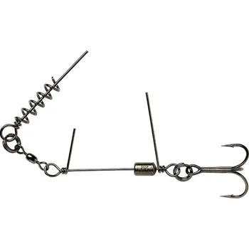 2ks - Montáž Savage Gear Corkscrew Stinger 3G Red + BN Diameter 1X #2/0