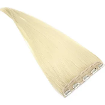 Příčesek Clip pás kanekalon 60cm rovný - platina