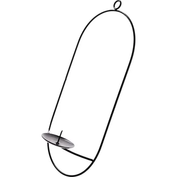 Černý kovový nástěnný svícen Dakls Vintage ID_1405643