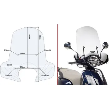 Motodíl GIVI 6109A plexi Kymco Like 125 2017 - 2019