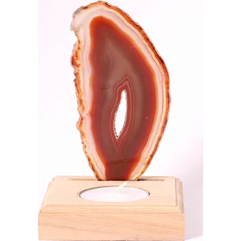 Svícen Magieprirody.cz Achátový svícen plát 11 cm - Top kvalita #187