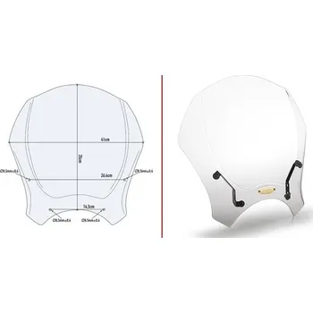 Motodíl GIVI 140A plexi Moto Guzzi V9 Roamer 2016 - 2019