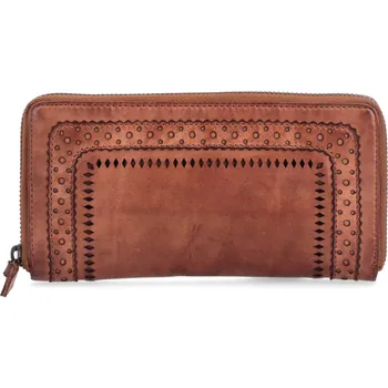 Peněženka Dámská kožená peněženka na zip Noelia Bolger 5112 koňaková