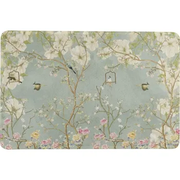 Rohožka Zelená rohožka s květy Japonská zahrada - 75*50*1cm
