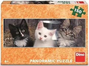 Puzzle Dino Panoramic Tři koťátka 150 dílků