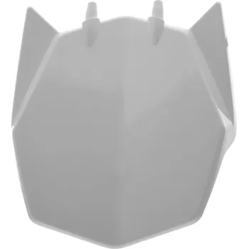 a Čelní číslová tabulka RTECH Husqvarna TC 449 / TE 449 / TE 511 2011-2013(bílá)