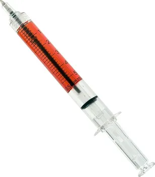 Žertovný předmět WIDMANN Propiska injekční stříkačka s krví