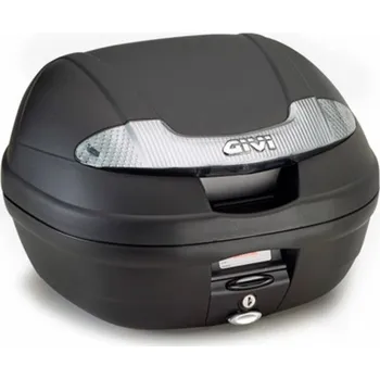 Motodoplněk E 340NT TECH Vision kufr GIVI černý s čirými odrazkami (Monolock s vlastní plotnou), objem 34 ltr.
