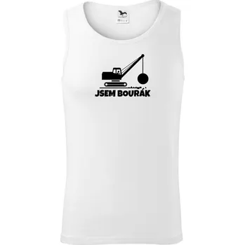 Jsem bourák - Tílko pánské Core - S ( Bílá )