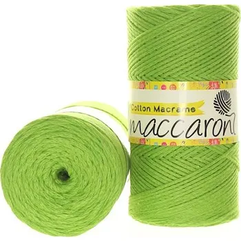 Příze Maccaroni Cotton Macrame jarní zeleň 20_604