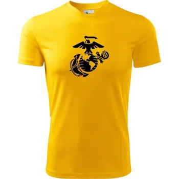 United Marines logo - Dětské triko sportovní (dresovina) - 146 cm/10 let ( Žlutá )