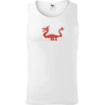 Pánské termoprádlo Dračí lodě ornament - Tílko pánské Core - XL ( Bílá )