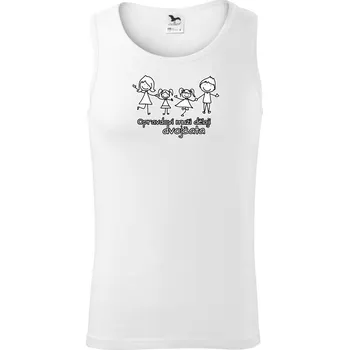 Pánské termoprádlo Opravdoví muži dělají dvojčata - holka holka - Tílko pánské Core - S ( Bílá )
