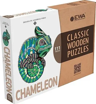 puzzle EWA Eco-Wood-Art Chameleon 111 dílků