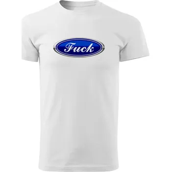 Pánské tričko Grooters Vtipné pánské tričko Fuck Ford Velikost: M