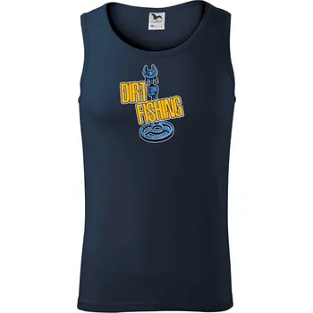 Dirt fishing - Tílko pánské Core - S ( Námořní modrá (velmi tmavá - téměř černá) )