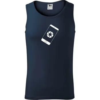 Mobil foto - Tílko pánské Core - S ( Námořní modrá (velmi tmavá - téměř černá) )