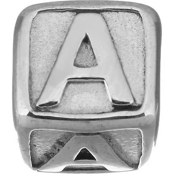 Přívěsek Šperky4U Navlékací ocelový přívěsek korálek - písmeno - K0011-A