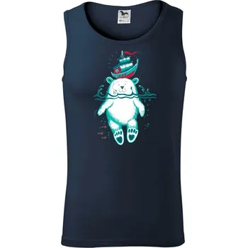 Pánské termoprádlo Medvidek Macík (Pecka design) - Tílko pánské Core - 2XL ( Námořní modrá (velmi tmavá - téměř černá) )
