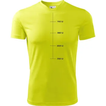 Sweat meter-Kj - Dětské triko sportovní (dresovina) - 158 cm/12 let ( Neonově žlutá )