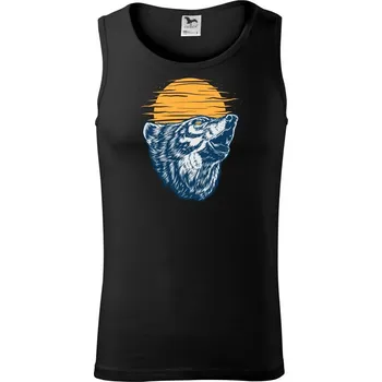 Pánské termoprádlo Vyjící vlk - Tílko pánské Core - XL ( Černá )