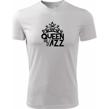 Chlapecké oblečení Queen of Jazz - Dětské triko sportovní (dresovina) - 158 cm/12 let ( Bílá )