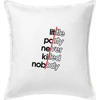 Polštář Little party - Polštář 50x50 - 50x50 - Včetně výplně ( Bílá )