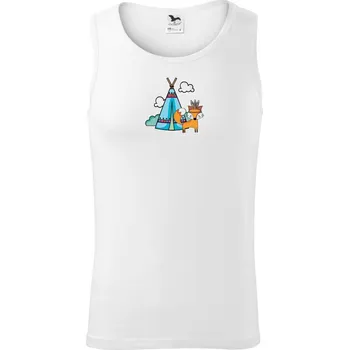 Indiánská liška - Tílko pánské Core - XL ( Bílá )