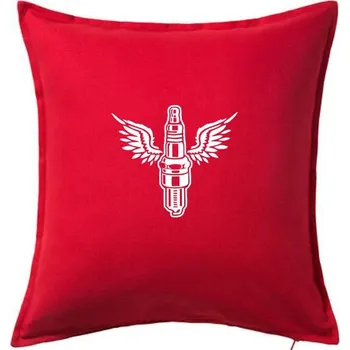 Polštář Zapalovací svíčka - Polštář 50x50 - 50x50 - Pouze potah ( Červená )