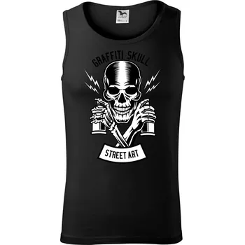Pánské termoprádlo Graffiti Skull - Tílko pánské Core - XL ( Černá )