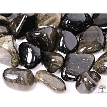 Sběratelství Magieprirody.cz Tromlovaný kámen Obsidián zlatý XXL velikost 30 - 55 mm - USA #187 Množství: 1ks