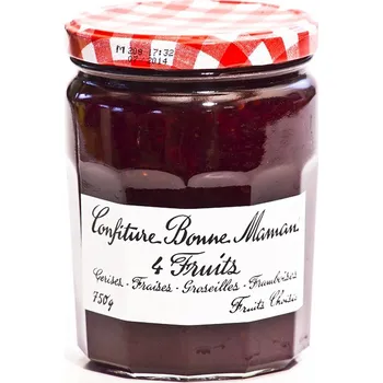 Bonne MAMAN Třešeň-Jahoda-Rybíz-Malina 750g