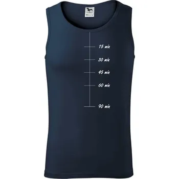 Sweat meter-minutes - Tílko pánské Core - S ( Námořní modrá (velmi tmavá - téměř černá) )