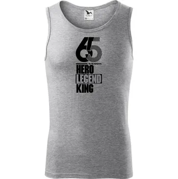 Hero, Legend, King x Queen 1965 - Tílko pánské Core - 2XL ( Tmavě šedý melír )
