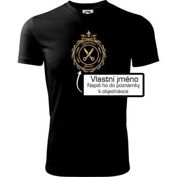 Kadeřnice jméno - Dětské triko sportovní (dresovina) - 146 cm/10 let ( Černá )